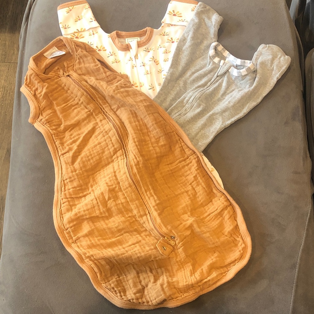 Swaddle Designs Baby Sleep Sacks in Brown, Gray, and Multicolor